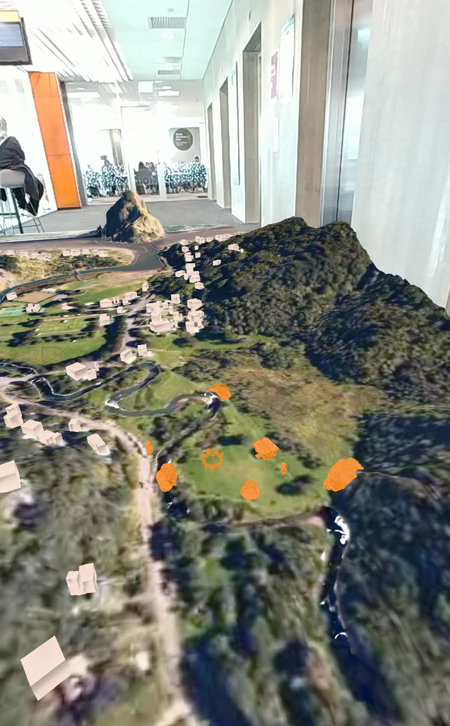 Screenshot of Model in the real world