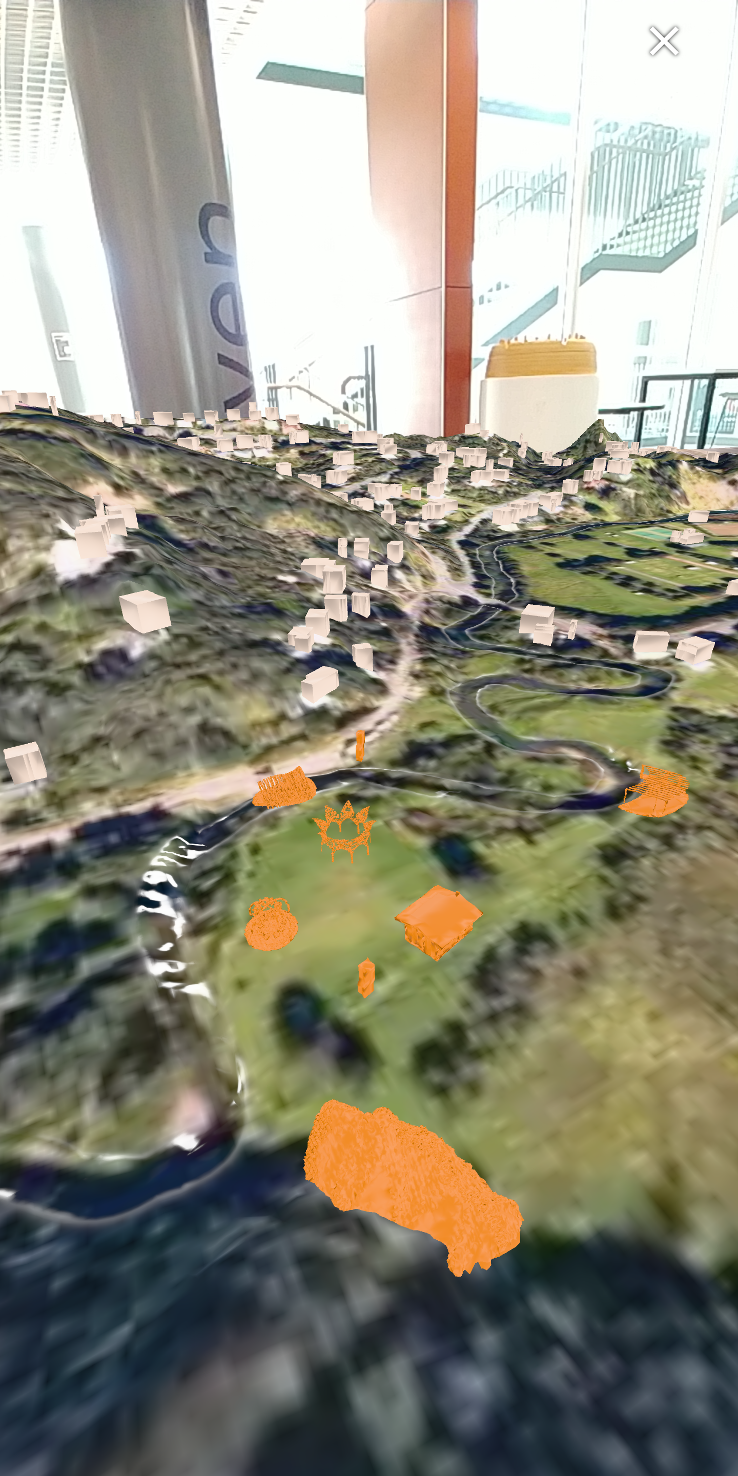 Screenshot of Model in the real world
